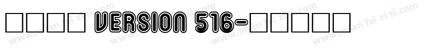 宋体常规 Version 516字体转换